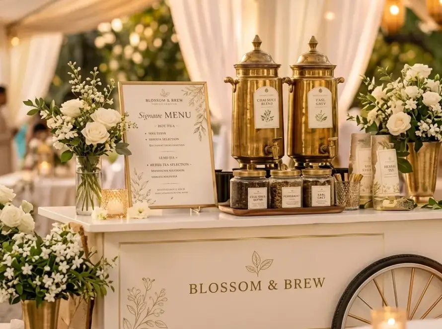 Elegant Tea Station Setup
